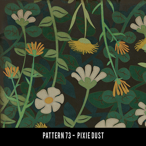 Pattern 73 Pixie Dust - vinyl floor cloth sample swatch