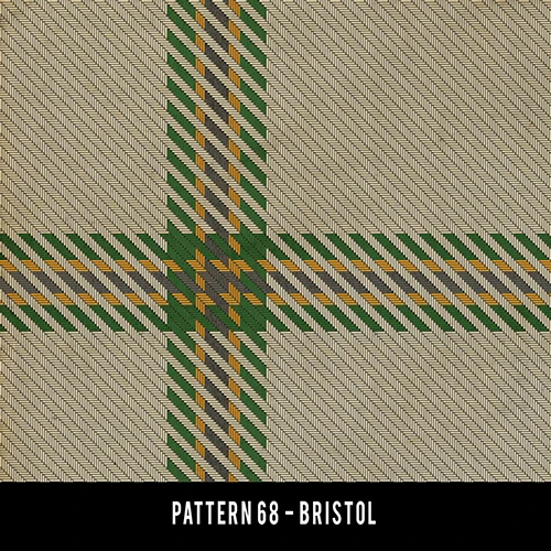 Pattern 68 Bristol - vinyl floor cloth sample swatch