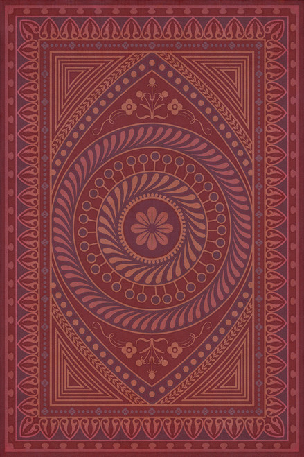 Pattern 75 Know What you Have Learned - vinyl floor cloth rectangle sizes