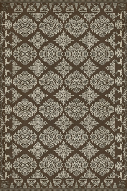 Williamsburg Archibald A Poison Tree - vinyl floor cloth sizes 20x30, 24x36, 38x56, 52x76, 70x102