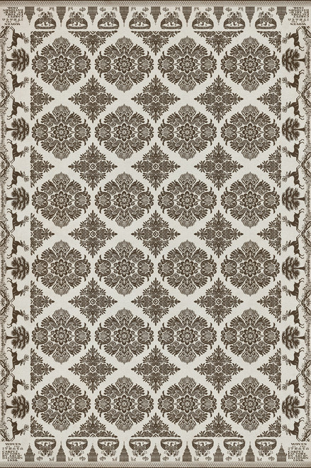 Williamsburg Archibald The Ancient Bard - vinyl floor cloth sizes 20x30, 24x36, 38x56, 52x76, 70x102