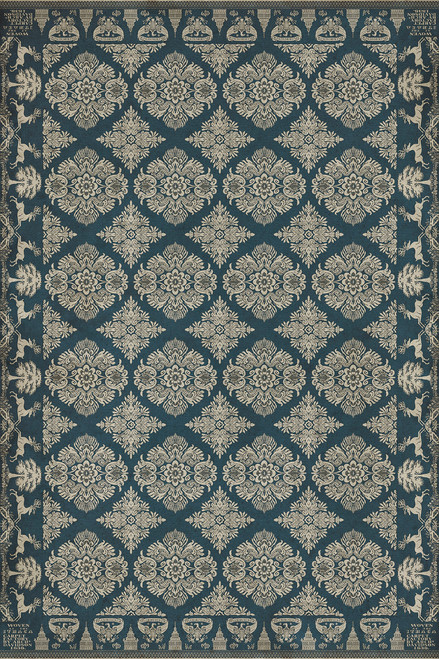 Williamsburg Archibald The Little Vagabond - vinyl floor cloth sizes 20x30, 24x36, 38x56, 52x76, 70x102