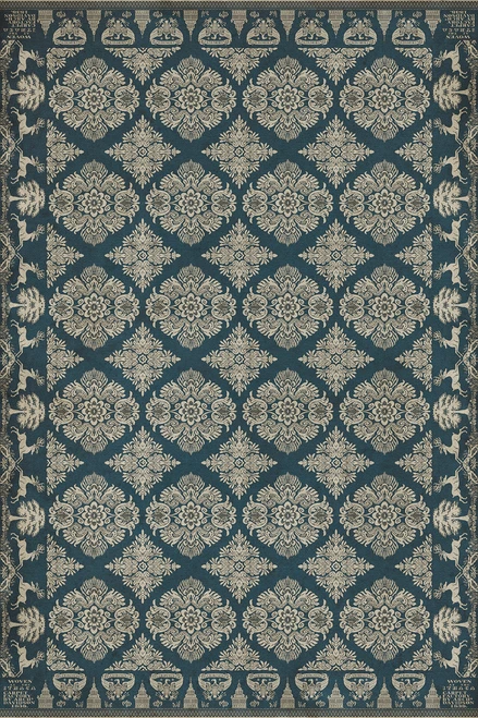 Williamsburg Archibald The Little Vagabond - vinyl floor cloth sizes 20x30, 24x36, 30x44, 38x56, 52x76, 70x102