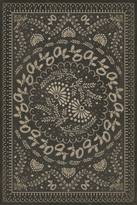 Williamsburg Cozens Brocade The Rolling of the Stones - vinyl floor cloth, Image for all rectangle sizes