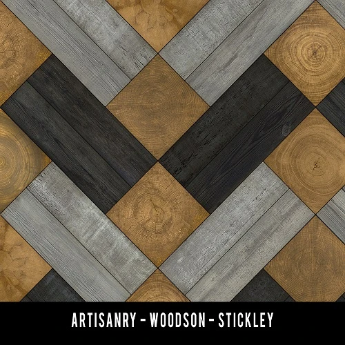 Woodson Stickley - vinyl floor cloth swatch sample