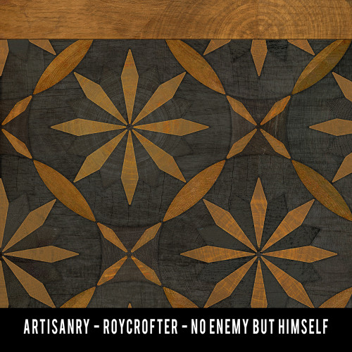 Roycrofter No Enemy but Himself - vinyl floor cloth swatch sample