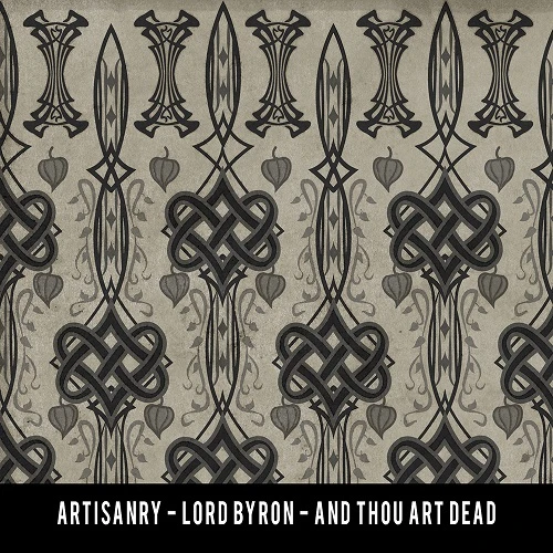 Lord Byron And Thou Art Dead - vinyl floor cloth swatch sample
