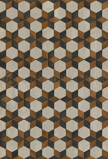 Illuminated Neutron Star - vinyl floor cloth sizes 20x30, 24x36, 30x44, 38x56
