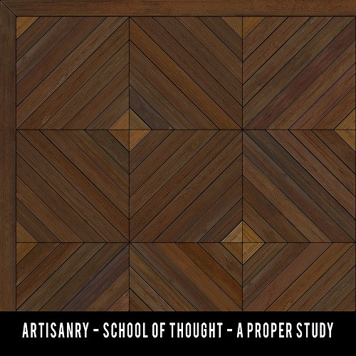 School of Thought A Proper Study - vinyl floor cloth swatch sample