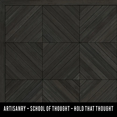 School of Thought Hold That Thought - vinyl floor cloth swatch sample