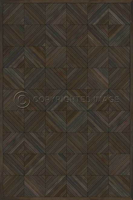 School of Thought So to Speak - vinyl floor cloth sizes 20x30, 24x36, 30x44, 38x56