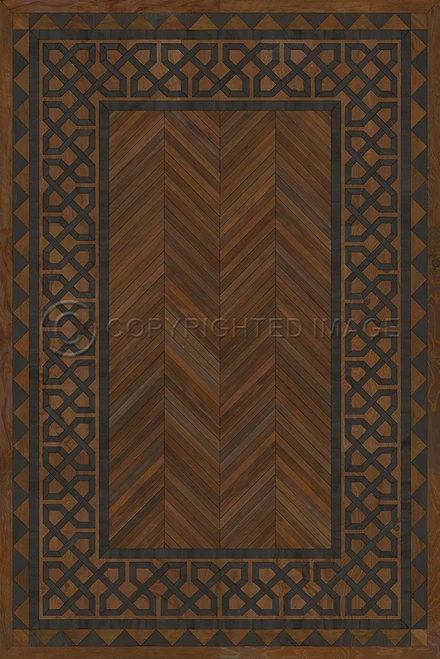 University Oxford - vinyl floor cloth sizes 20x30, 24x36, 30x44, 38x56