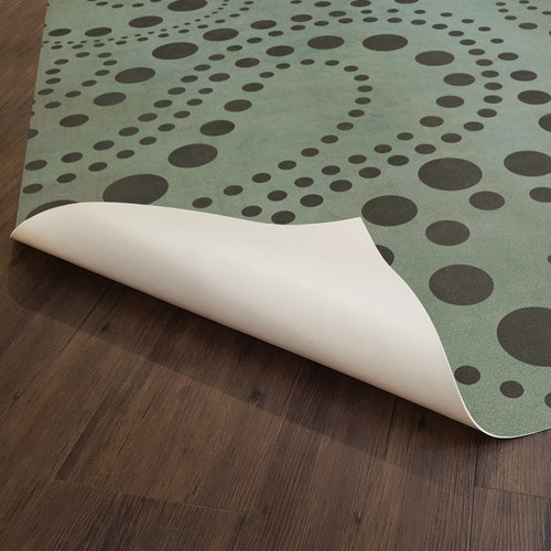 Classic Pattern 12 Molecular Madness - vinyl floor cloth underside 