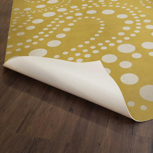 Classic Pattern 12 Rise and Shine - vinyl floor cloth underside 