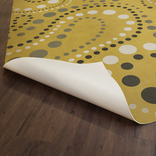 Classic Pattern 12 Spaced Out - vinyl floor cloth underside 