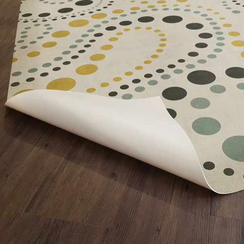 Classic Pattern 12 Shape of Things to Come - vinyl floor cloth underside 