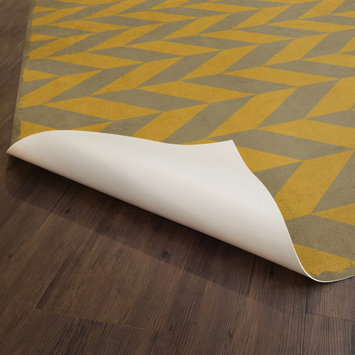Classic Pattern 6 Artemis - vinyl floor cloth underside 