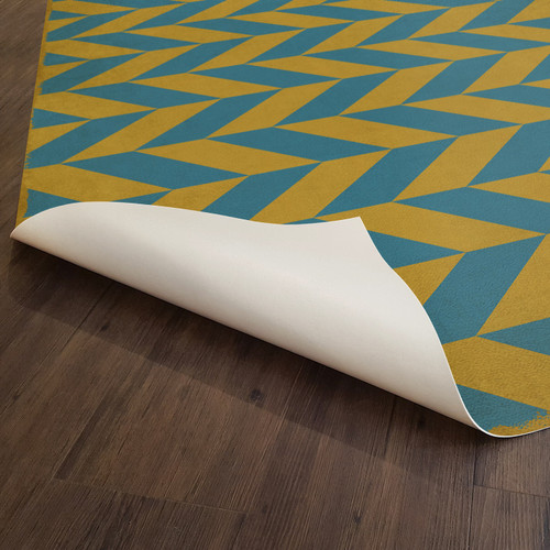 Classic Pattern  6 Neptunus - vinyl floor cloth underside