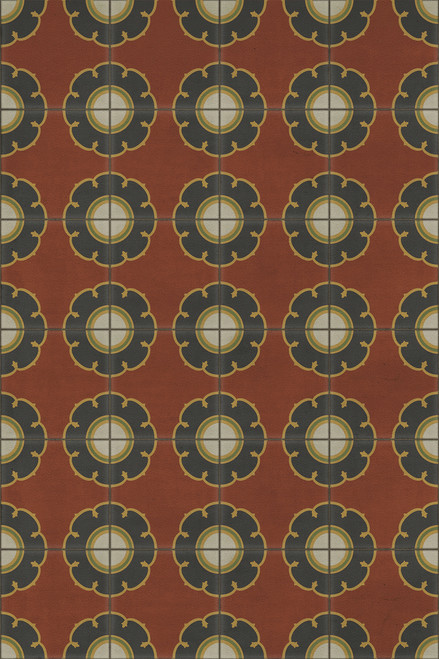 Pattern 78 Cabaret - vinyl floor cloth sizes 20x30, 24x36, 30x44, 38x56