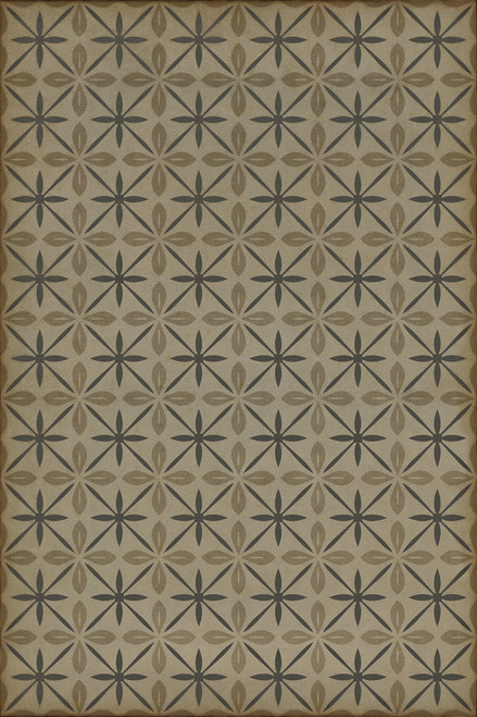 Pattern 81 Dining Car - vinyl floor cloth sizes 20x30, 24x36, 30x44, 38x56