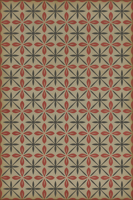 Pattern 81 The Soda Jerk - vinyl floor cloth sizes 20x30, 24x36, 30x44, 38x56