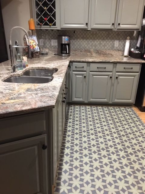 Pura Vida customer use of Singing in the Rain vinyl floor cloth
