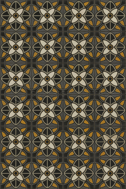Pattern 80 Greta Garbo - vinyl floor cloth sizes 20x30, 24x36, 30x44, 38x56