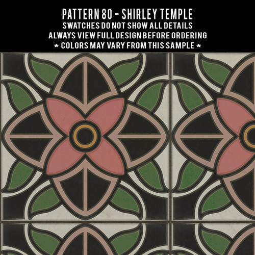 Pattern 80 Shirley Temple swatch sample