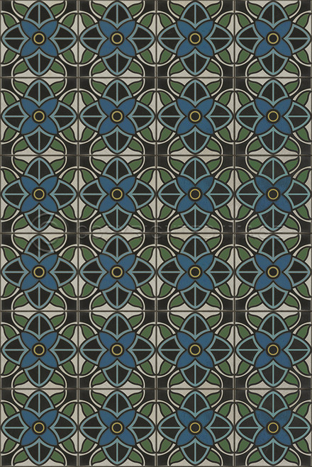 pattern 80 vinyl floor cloth