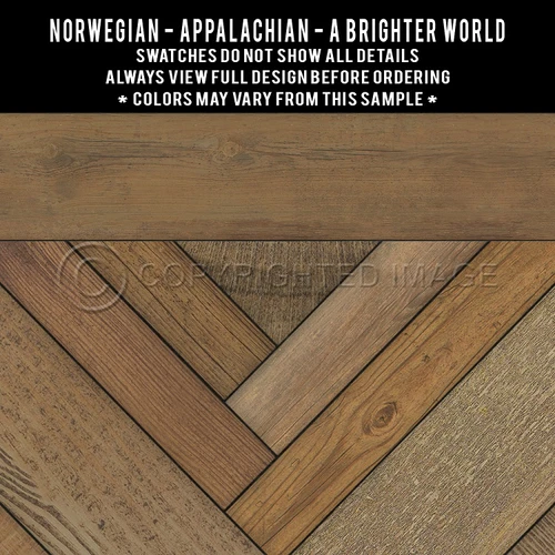 Appalachian: A Brighter World - vinyl floor cloth swatch sample
