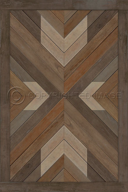 Bohemian: Bohemia Proper - vinyl floor cloth 20x30, 30x44, 38x56