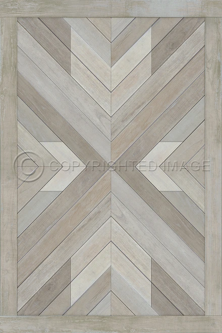 Bohemian: Alps - vinyl floor cloth sizes 24x36, 20x30, 30x44, 38x56