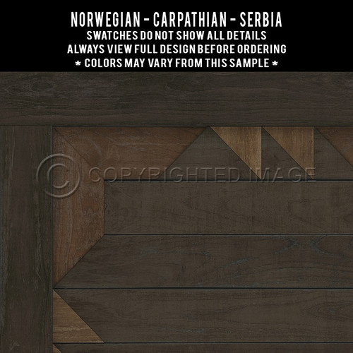 Carpathian: Serbia - vinyl floor cloth swatch sample
