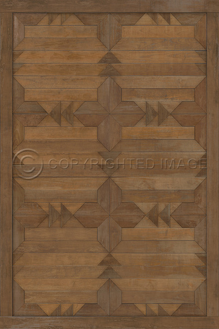 Carpathian: Hungary - vinyl floor cloth sizes 24x36, 20x30, 30x44, 38x56