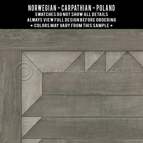 Carpathian: Poland - vinyl floor cloth swatch sample