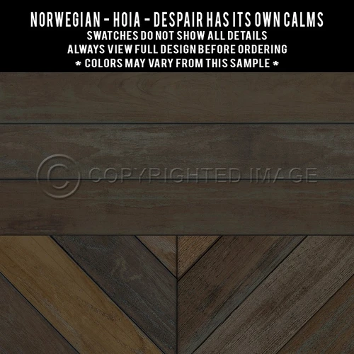 Hoia Despair has it's own Calms - vinyl floor cloth swatch sample