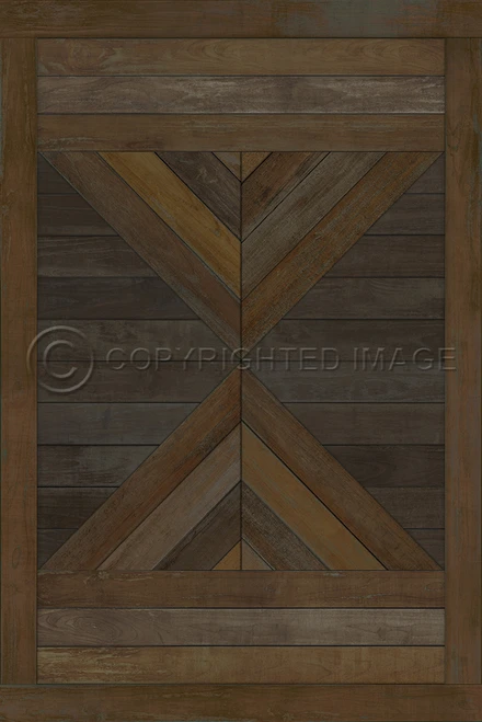 Hoia Transylvania is not England - vinyl floor cloth sizes 24x36, 20x30, 30x44, 38x56