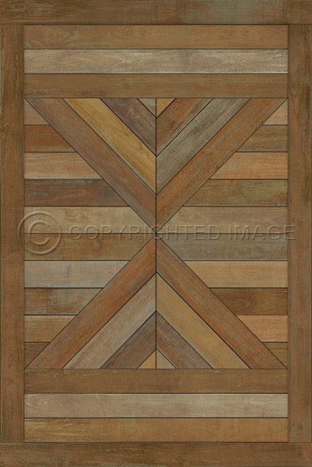 Hoia Come Freely Go Safely - vinyl floor cloth sizes 24x36, 20x30, 30x44, 38x56