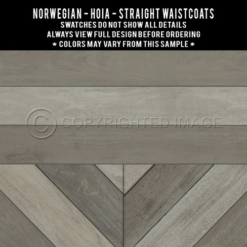 Hoia Straight Waistcoats - vinyl floor cloth swatch sample