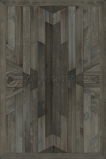 Native The Shadows - vinyl floor cloth sizes 24x36, 20x30, 30x44, 38x56