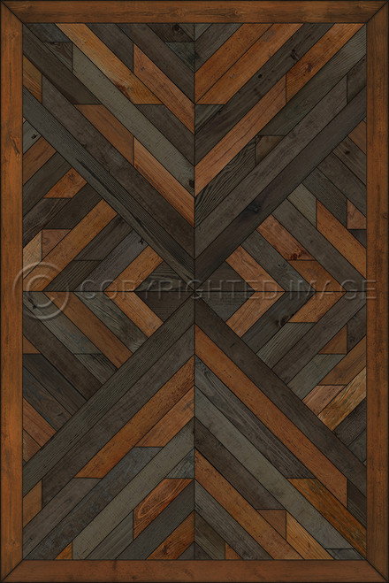 Nile Beneath Vital Currents - vinyl floor cloth sizes 24x36, 20x30, 30x44, 38x56