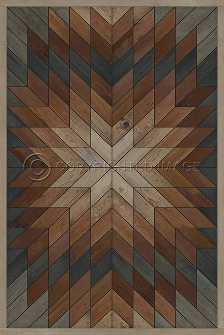 Wicklow Glendalough - vinyl floor cloth sizes 24x36, 20x30, 30x44, 38x56