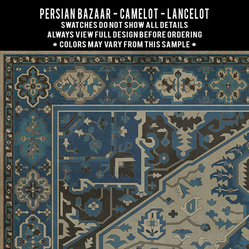 Camelot Lancelot - vinyl floor cloth  5"x5" swatch sample