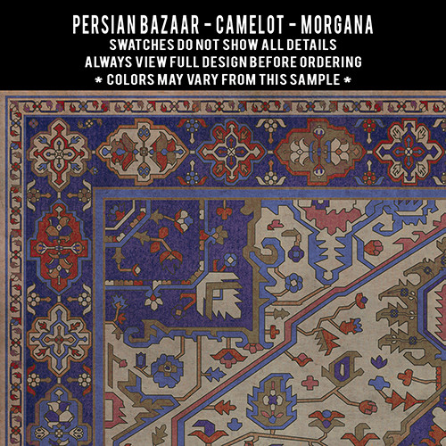 Camelot Morgana - vinyl floor cloth swatch sample 