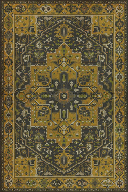 Camelot Sir Galahad - vinyl floor cloth sizes 52x76, 70x102, 84x120, 96x140, 120x175