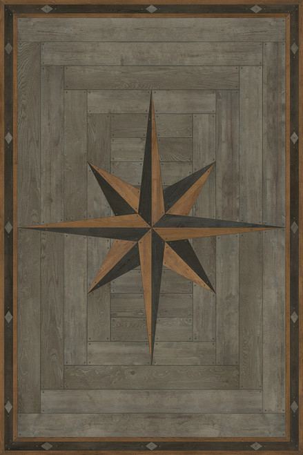 Williamsburg 18th Century Joinery Through the Woodlands - vinyl floor cloth Image for all rectangle sizes
