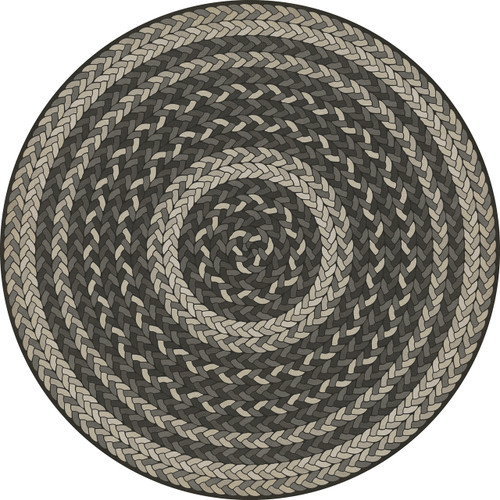 Classic Pattern 85 Such a Cozy Room round - vinyl floor cloth size 36"