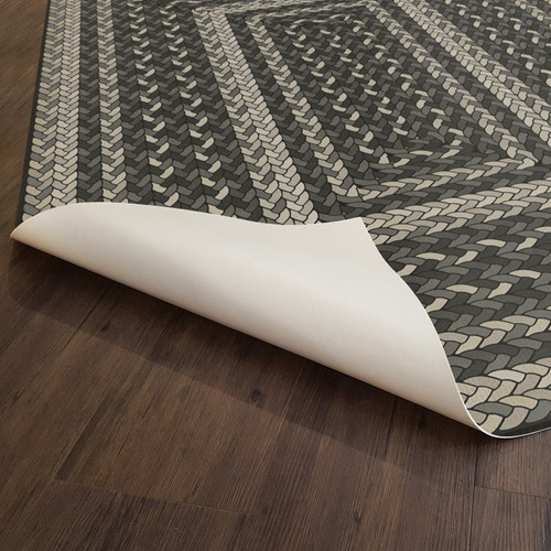 Classic Pattern 85 Such a Cozy Room round - vinyl floor cloth underside 
