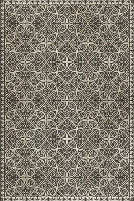 Pattern 25 Andreas - vinyl floor cloth sizes 20x30, 24x36, 30x44, 38x56, 52x76, 70x102