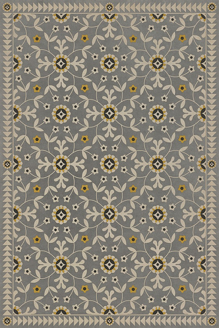 Whig Rose When Others Soundly Slept - vinyl floor cloth sizes 20x30, 24x36, 30x44, 38x56, 52x76, 70x102